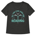 All The Cool Kids Are Reading Women's V-Neck Tee