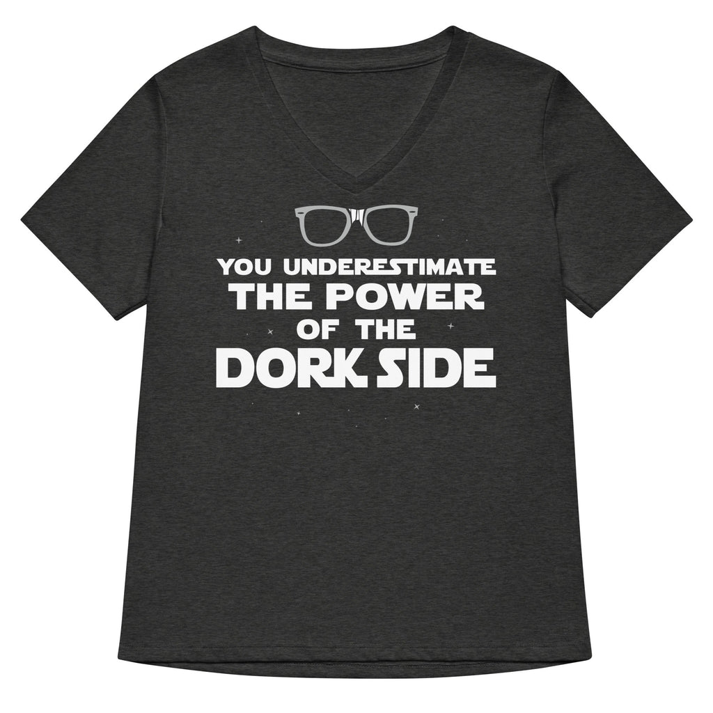 The Power Of The Dork Side Women's V-Neck Tee