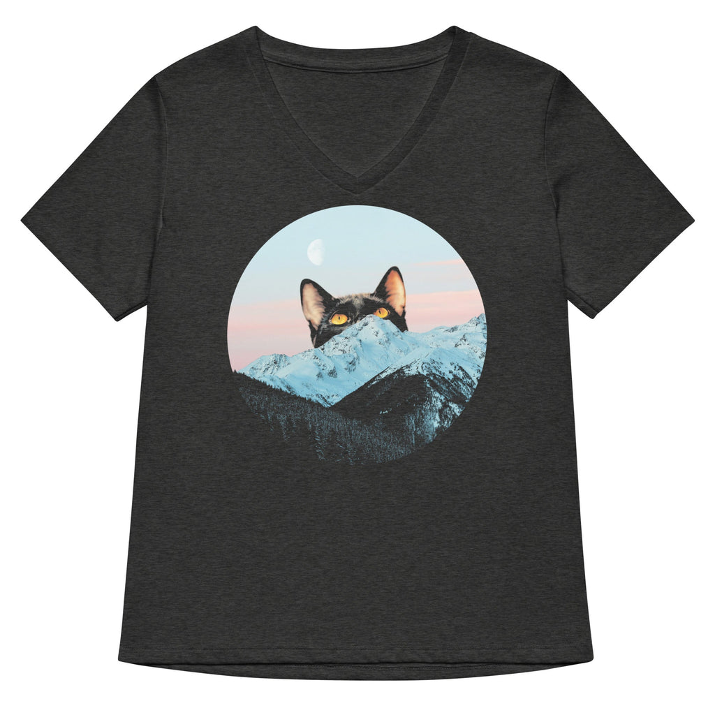 Meowntain Women's V-Neck Tee