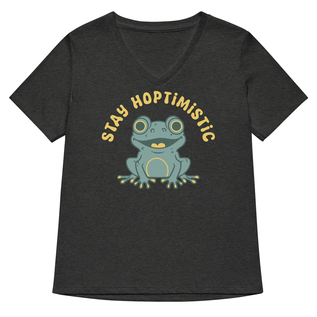 Stay Hoptimistic Women's V-Neck Tee