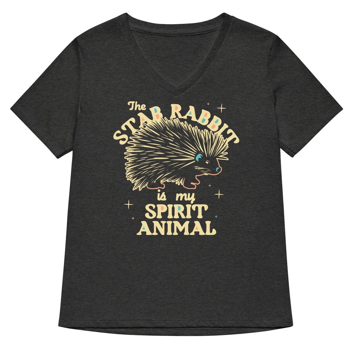 The Stab Rabbit Is My Spirit Animal Women's V-Neck Tee