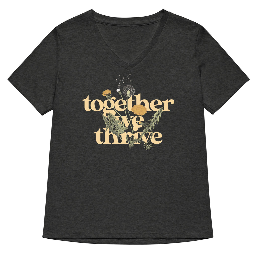 Together We Thrive Women's V-Neck Tee