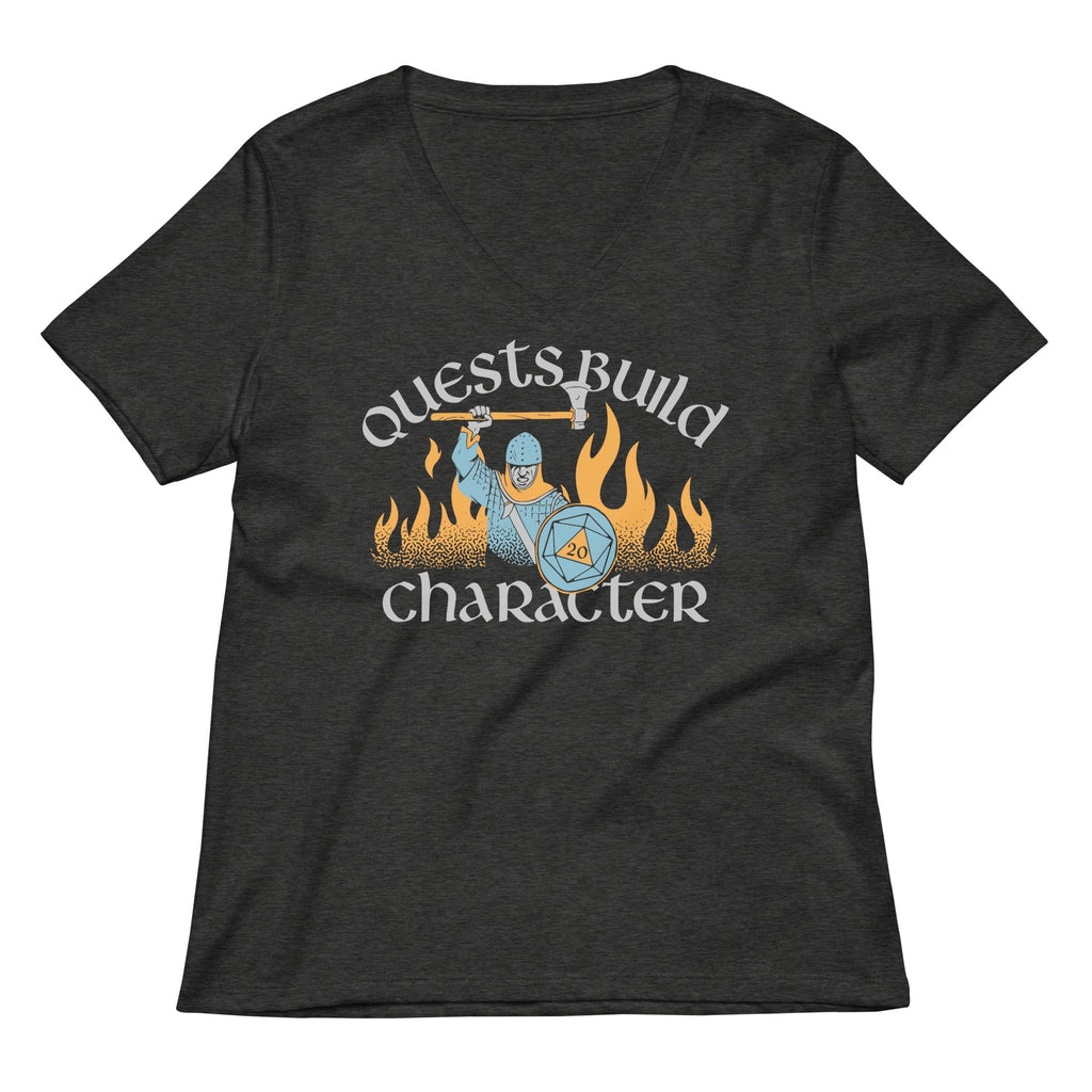 Quests Build Character Women's V-Neck Tee