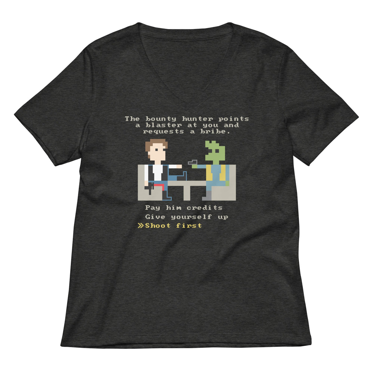 The Bounty Hunter Women's V-Neck Tee