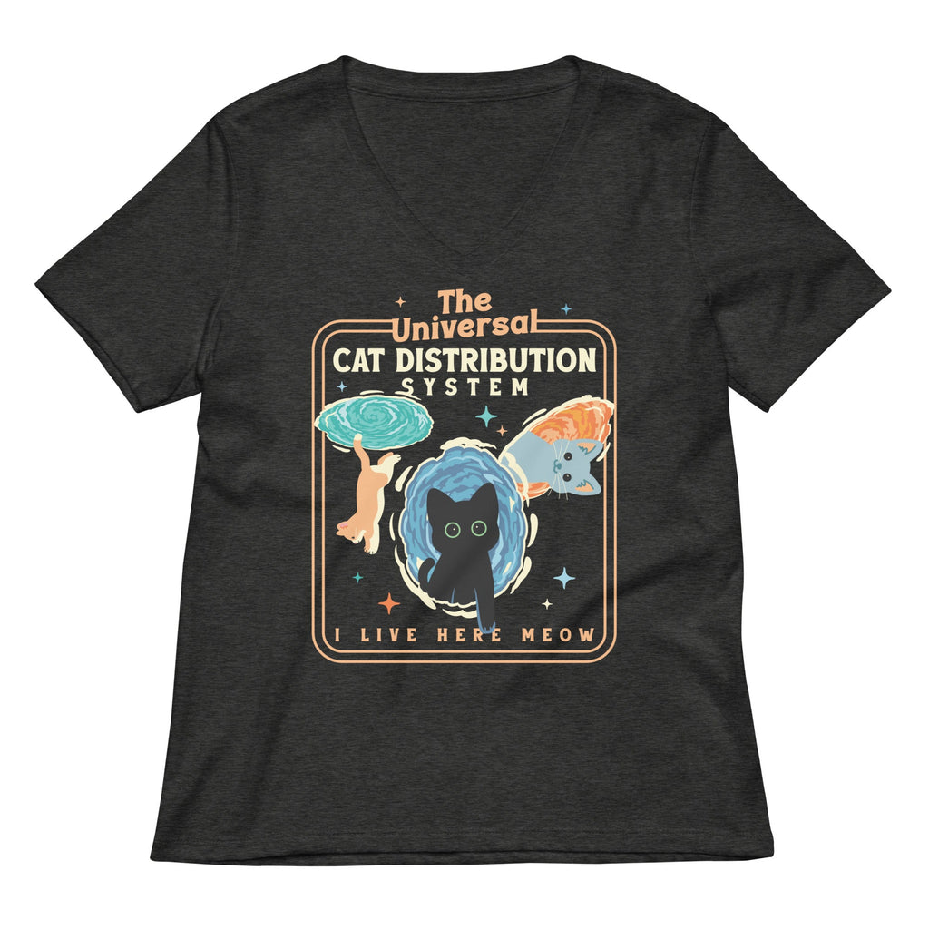 The Universal Cat Distribution System Women's V-Neck Tee