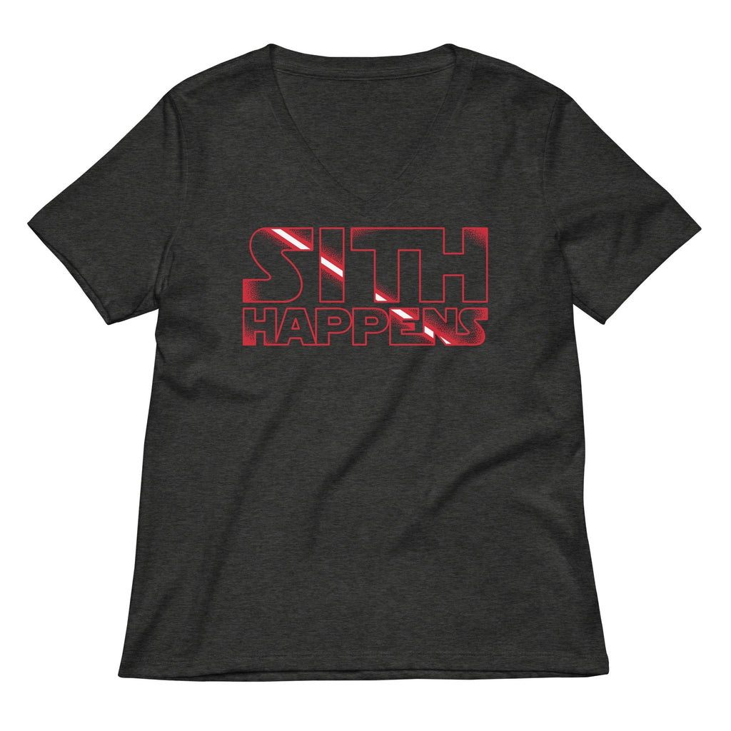 Sith Happens Women's V-Neck Tee