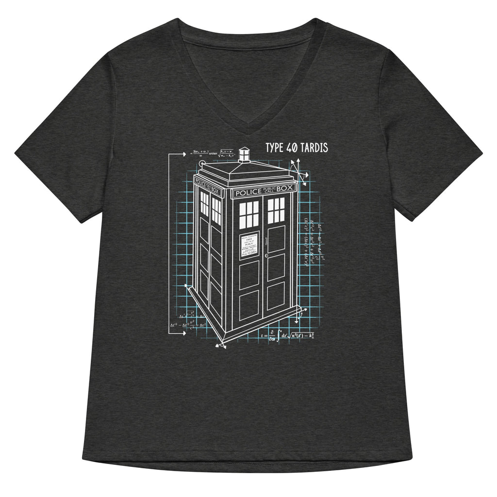 Type 40 Tardis Women's V-Neck Tee