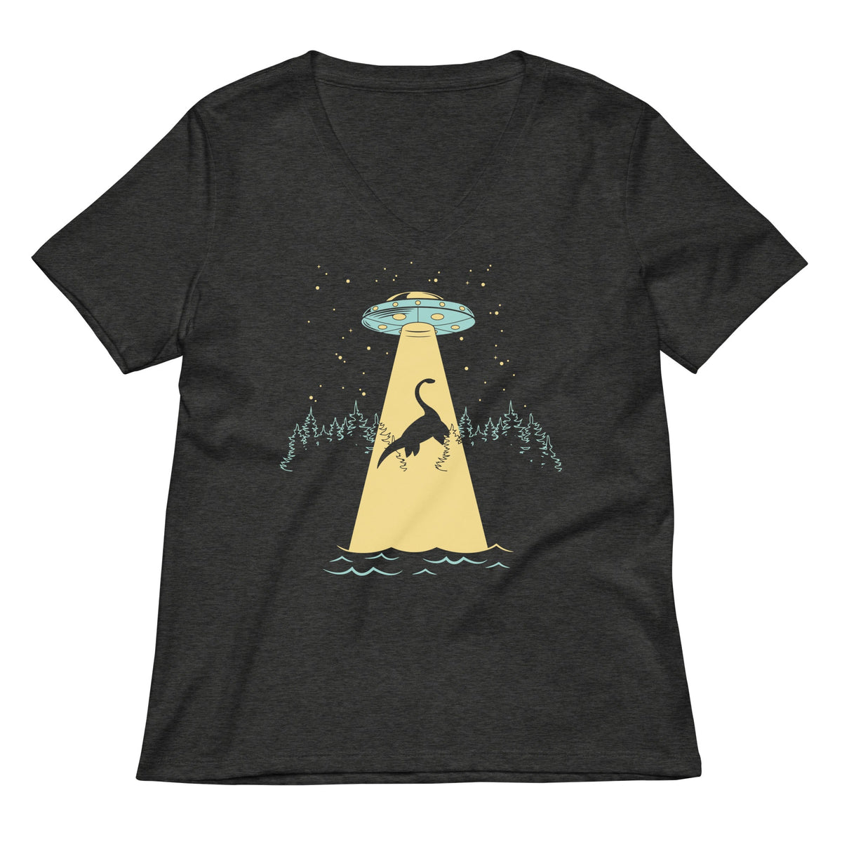Nessie Abduction Women's V-Neck Tee