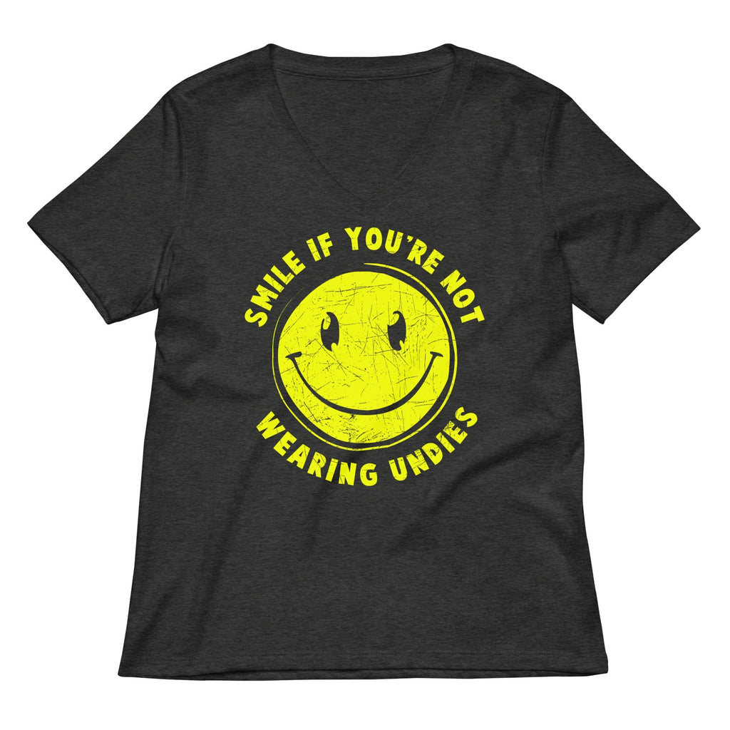Smile For No Undies Women's V-Neck Tee