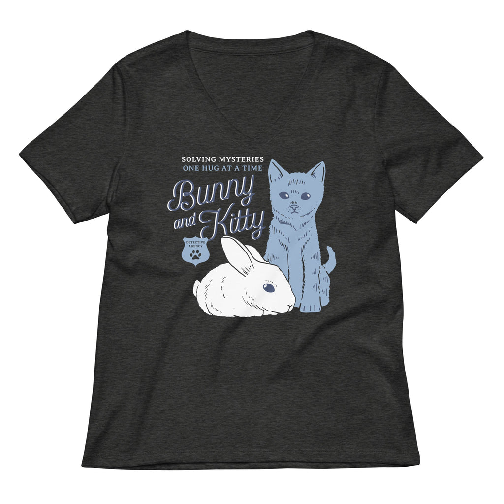 Bunny And Kitty Women's V-Neck Tee