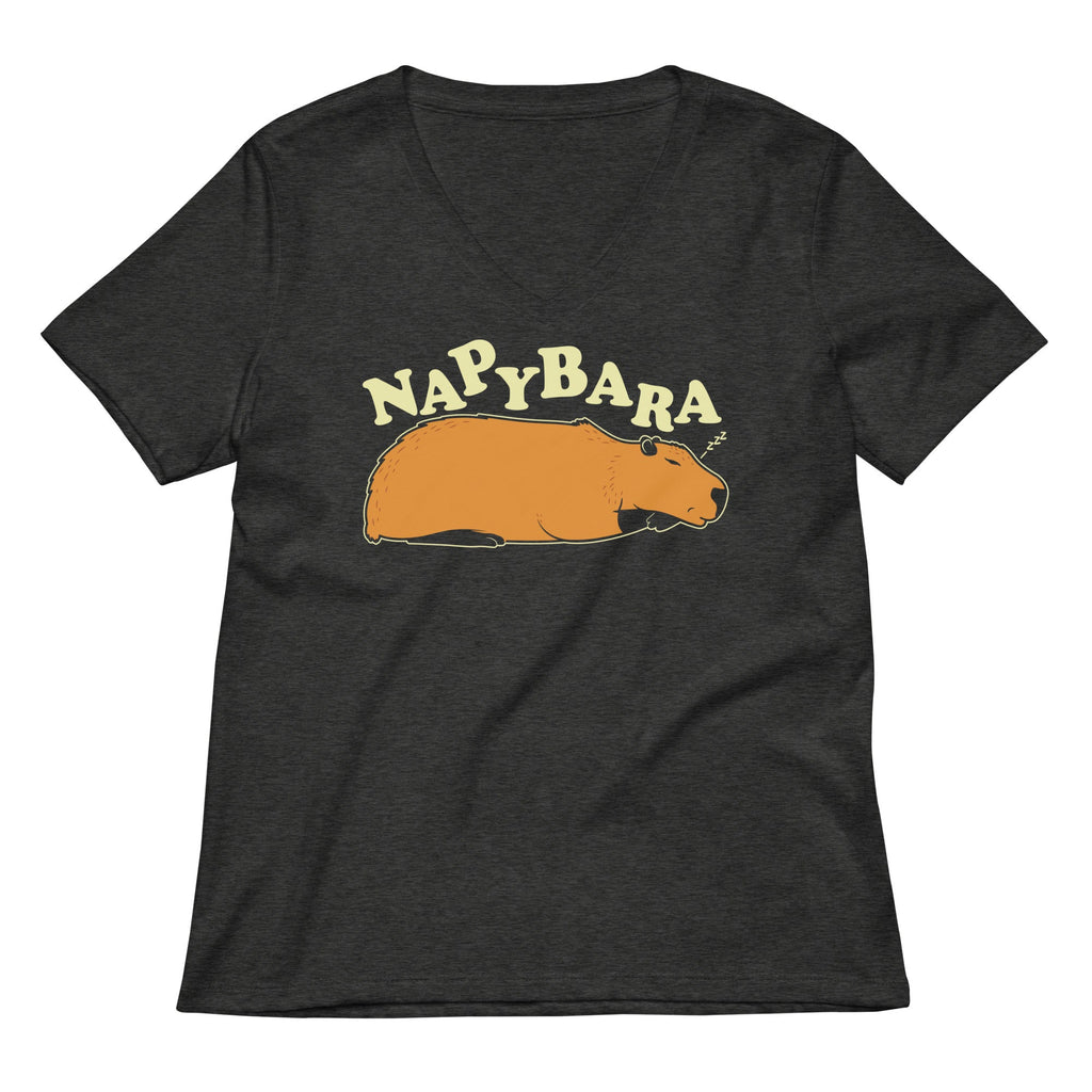 Napybara Women's V-Neck Tee