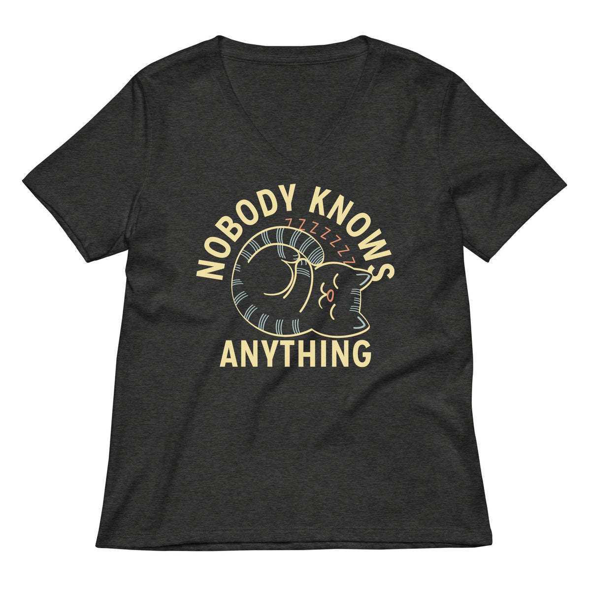 Nobody Knows Anything Women's V-Neck Tee