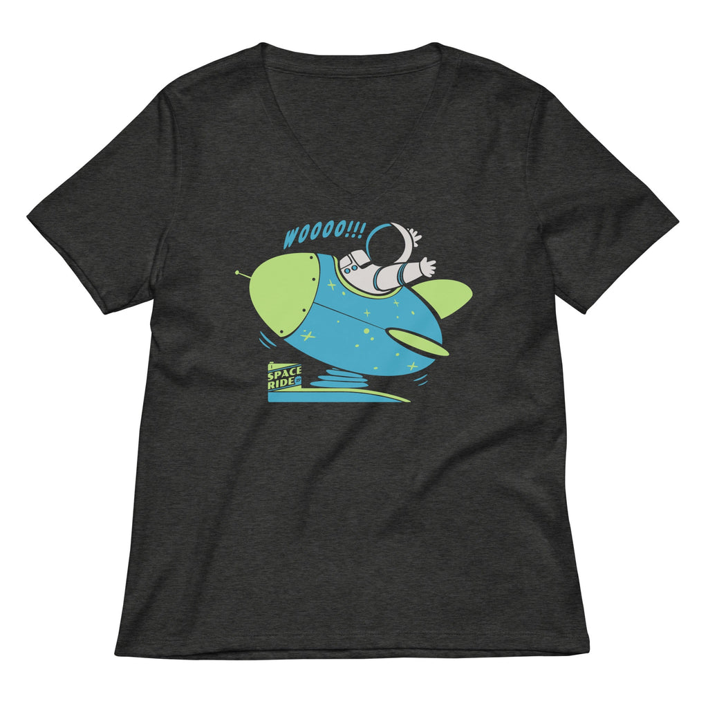 Space Ride Women's V-Neck Tee