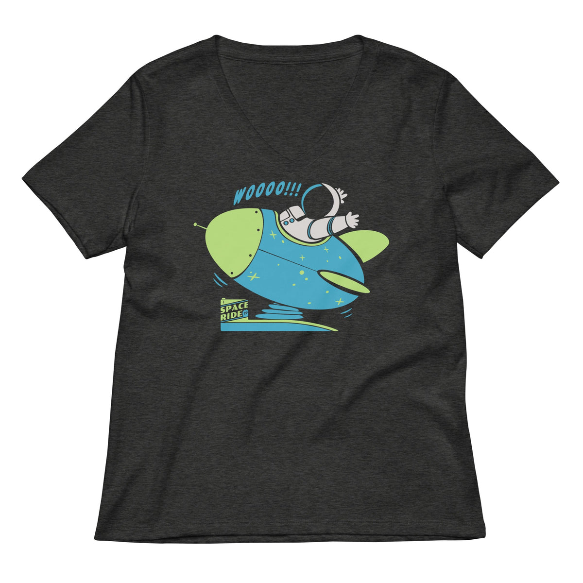 Space Ride Women's V-Neck Tee