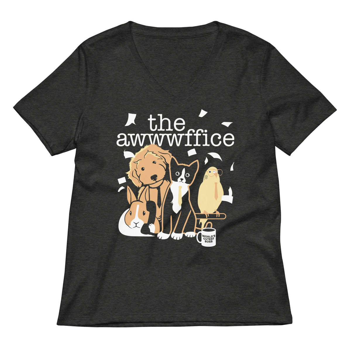 The Awwwffice Women's V-Neck Tee