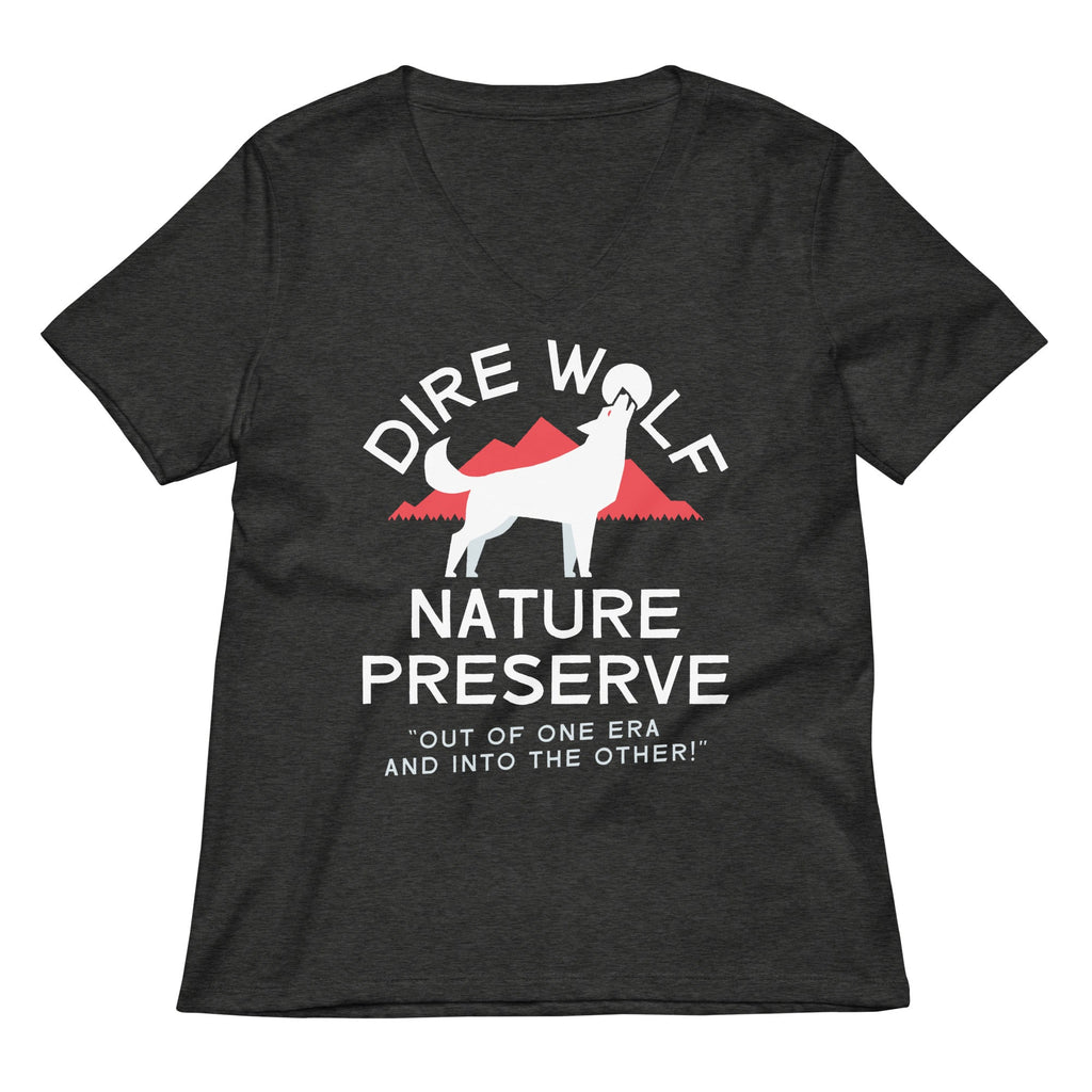 Dire Wolf Nature Preserve Women's V-Neck Tee