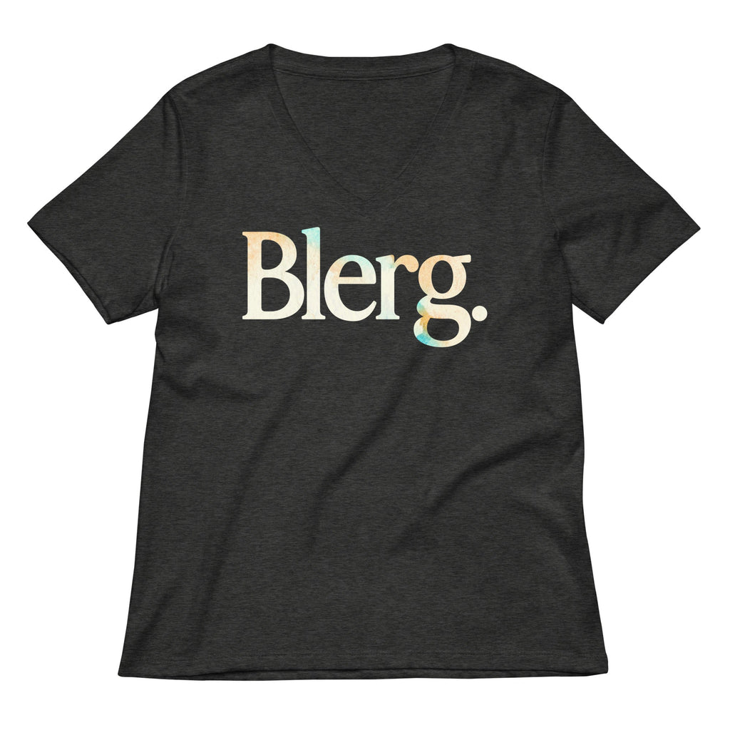 Blerg Women's V-Neck Tee
