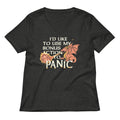 I'd Like To Use My Bonus Action To Panic Women's V-Neck Tee