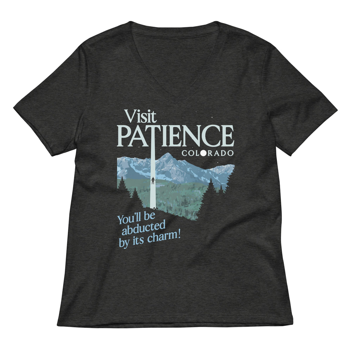 Visit Patience Colorado Women's V-Neck Tee