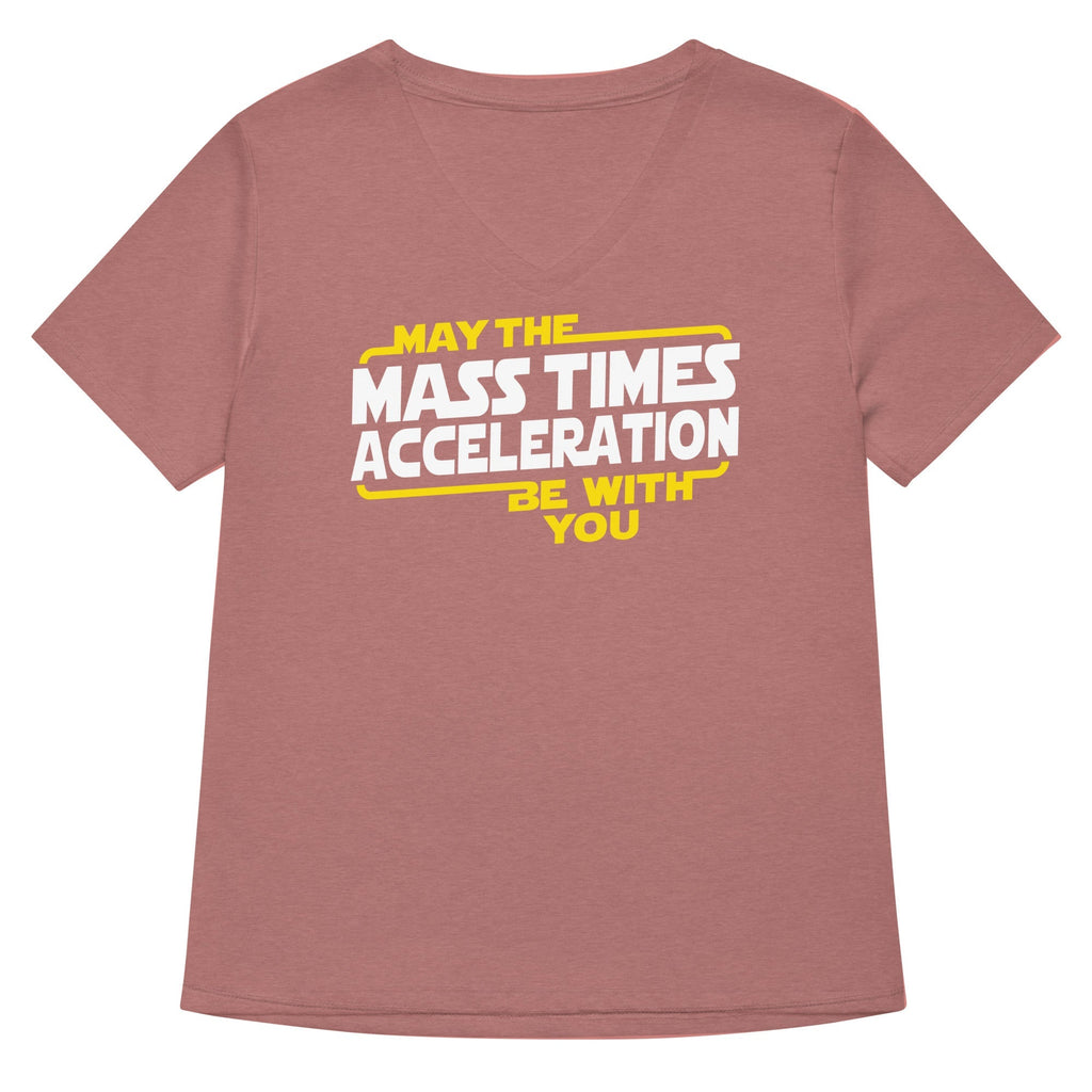 May The Mass x Acceleration Women's V-Neck Tee