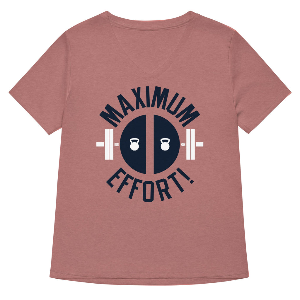 Maximum Effort! Women's V-Neck Tee