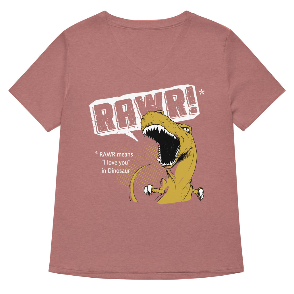 Rawr Means I Love You Women's V-Neck Tee