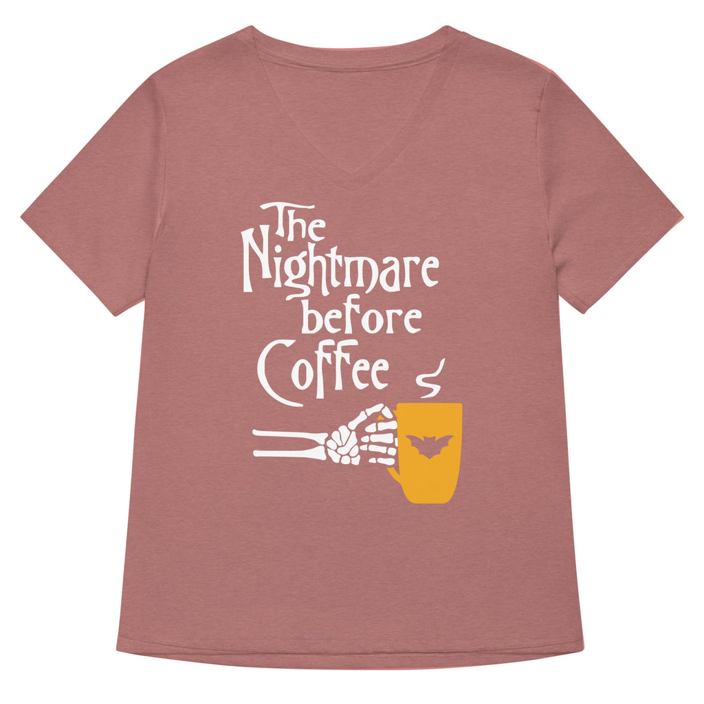The Nightmare Before Coffee Women's V-Neck Tee