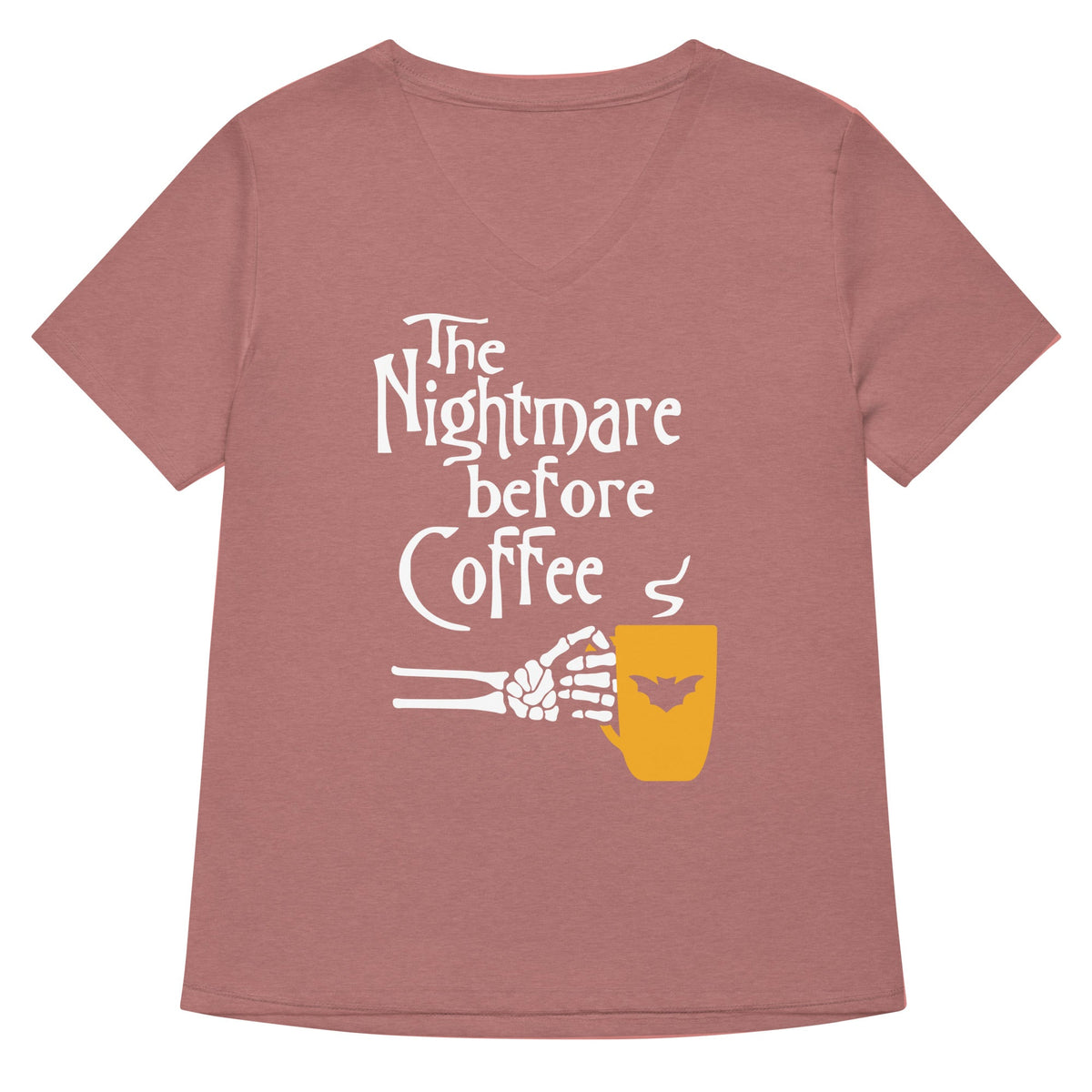The Nightmare Before Coffee Women's V-Neck Tee