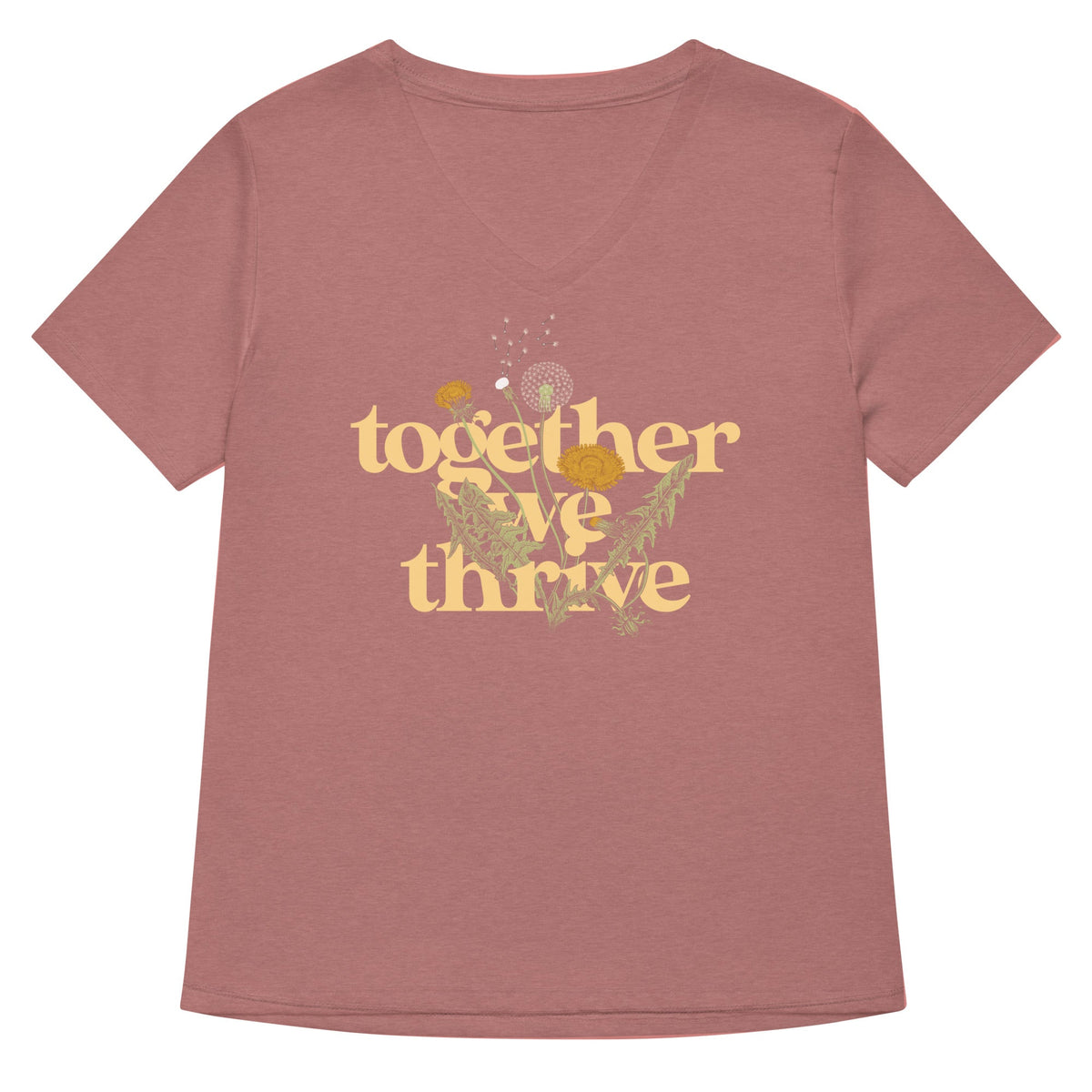 Together We Thrive Women's V-Neck Tee