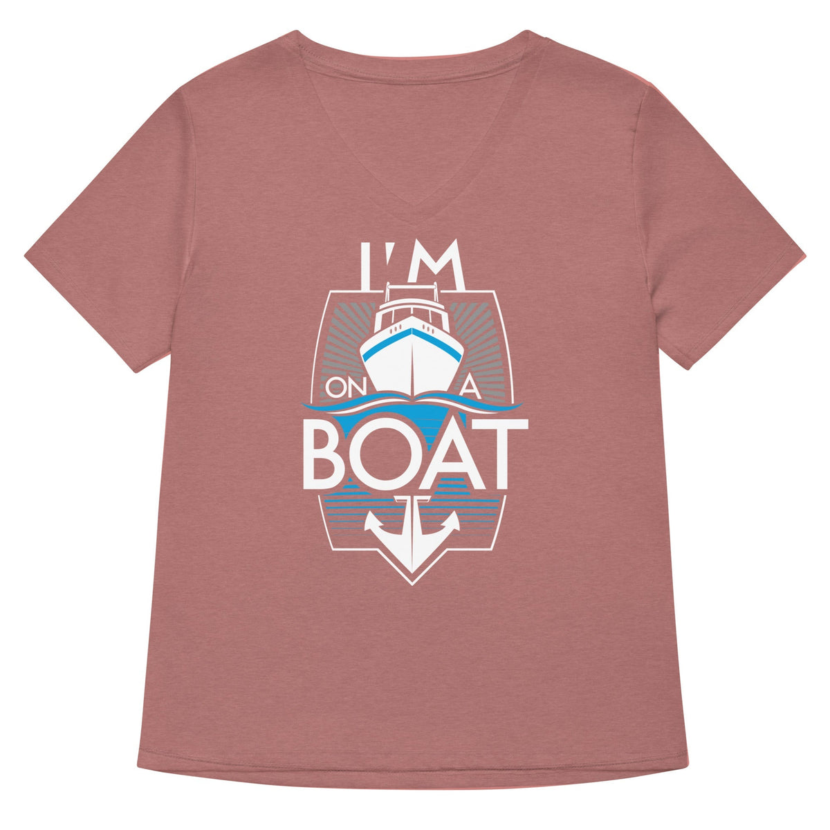 I'm On A Boat Women's V-Neck Tee