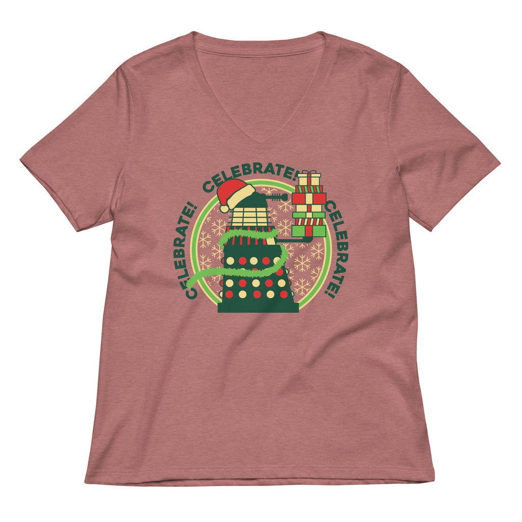 Celebrate! Celebrate! Celebrate! Women's V-Neck Tee