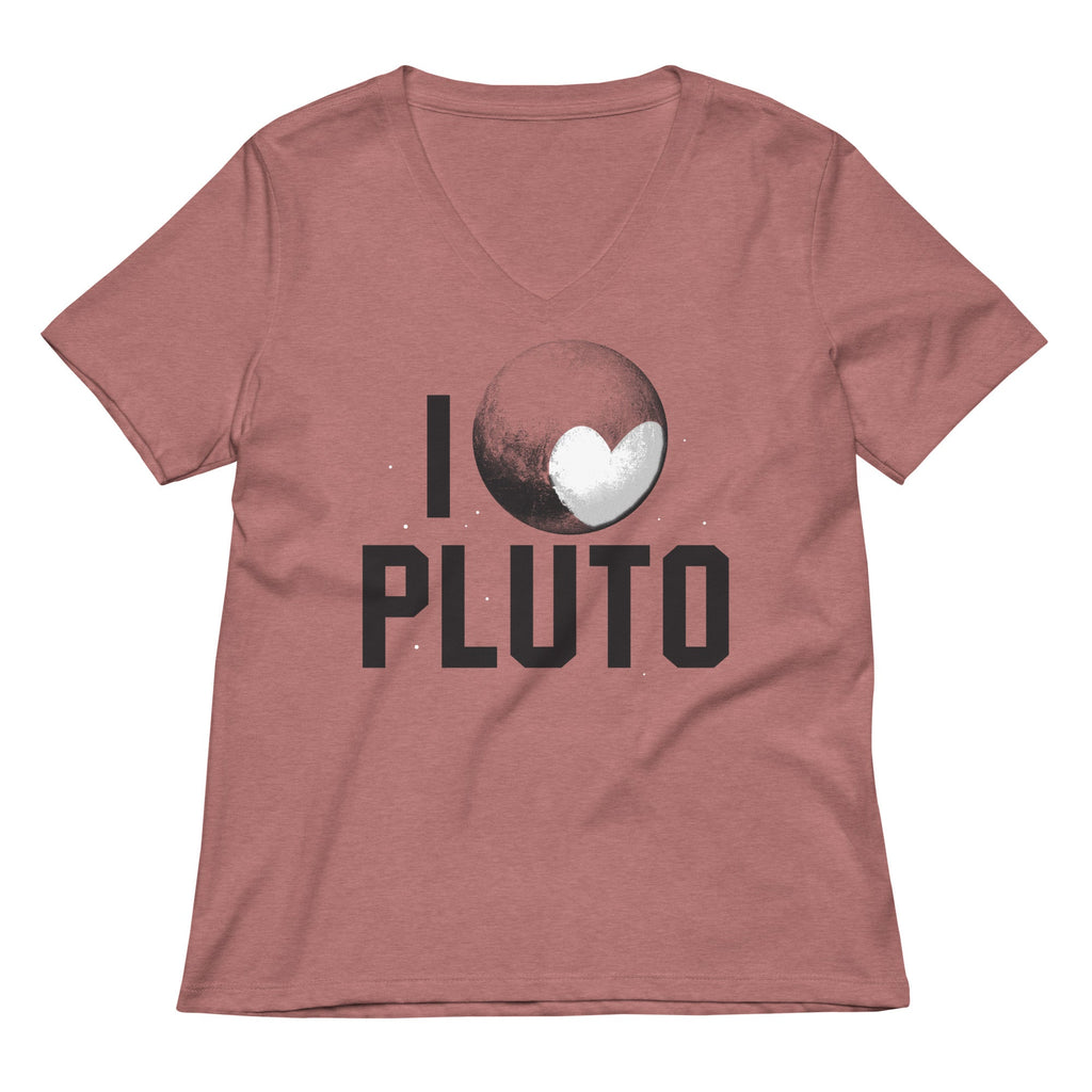 I Heart Pluto Women's V-Neck Tee