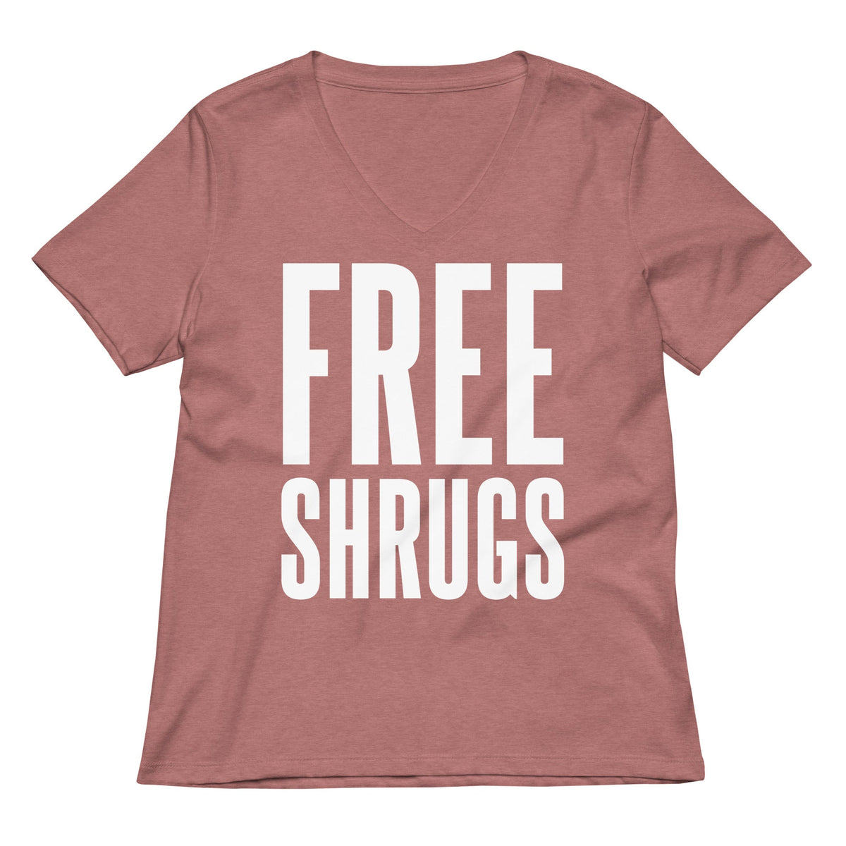 Free Shrugs Women's V-Neck Tee