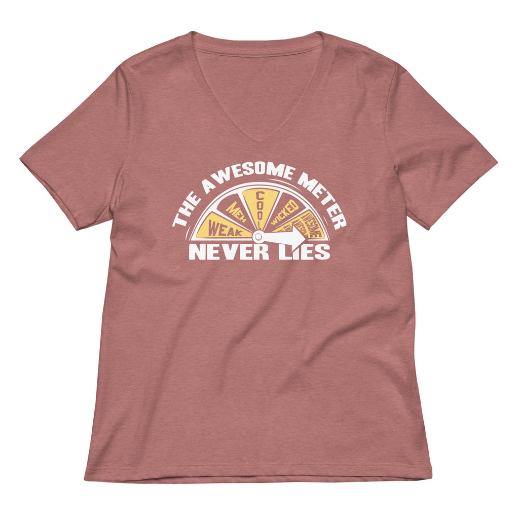 The Awesome Meter Women's V-Neck Tee