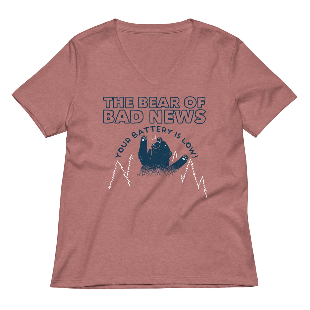 The Bear Of Bad News Women's V-Neck Tee