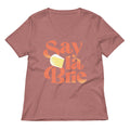 Say La Brie Women's V-Neck Tee