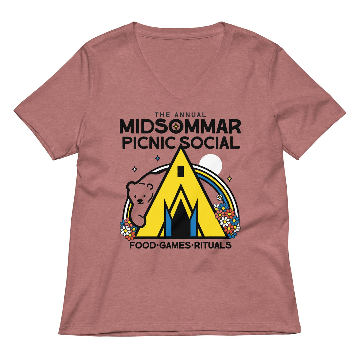 The Annual Midsommar Picnic Social Women's V-Neck Tee