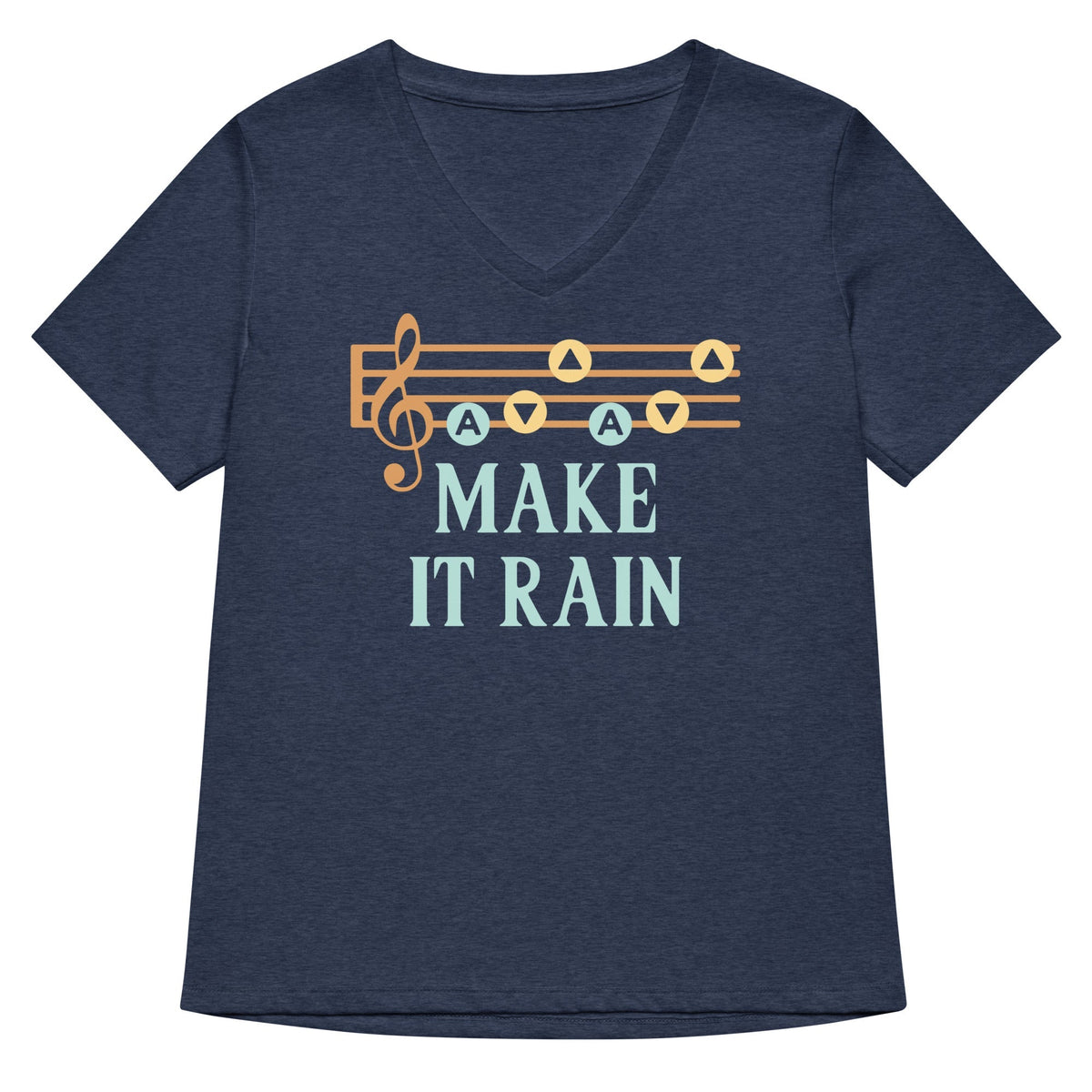 Make It Rain Women's V-Neck Tee