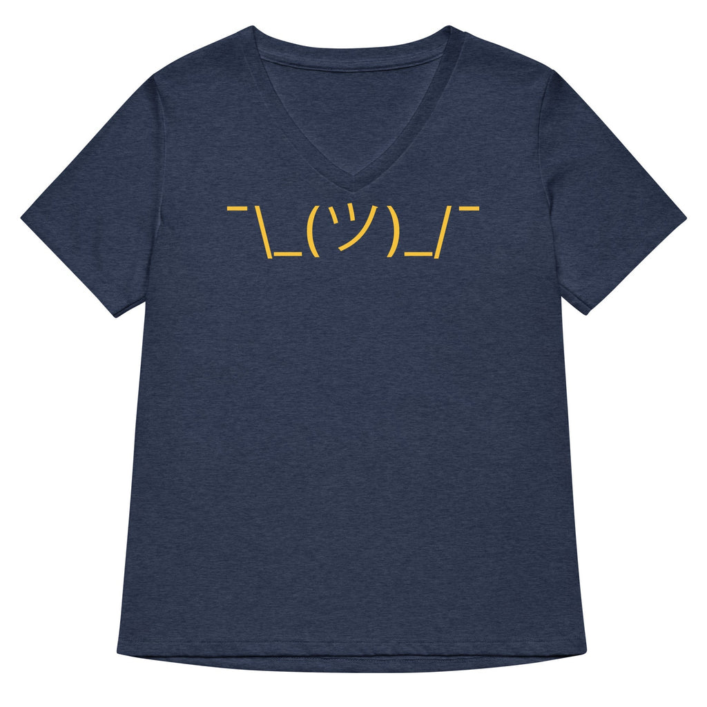Shrug Emoji Women's V-Neck Tee