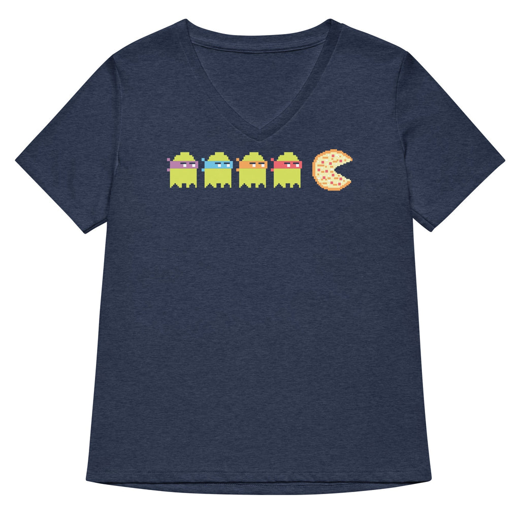 Teenage Mutant Ninja Ghosts Women's V-Neck Tee