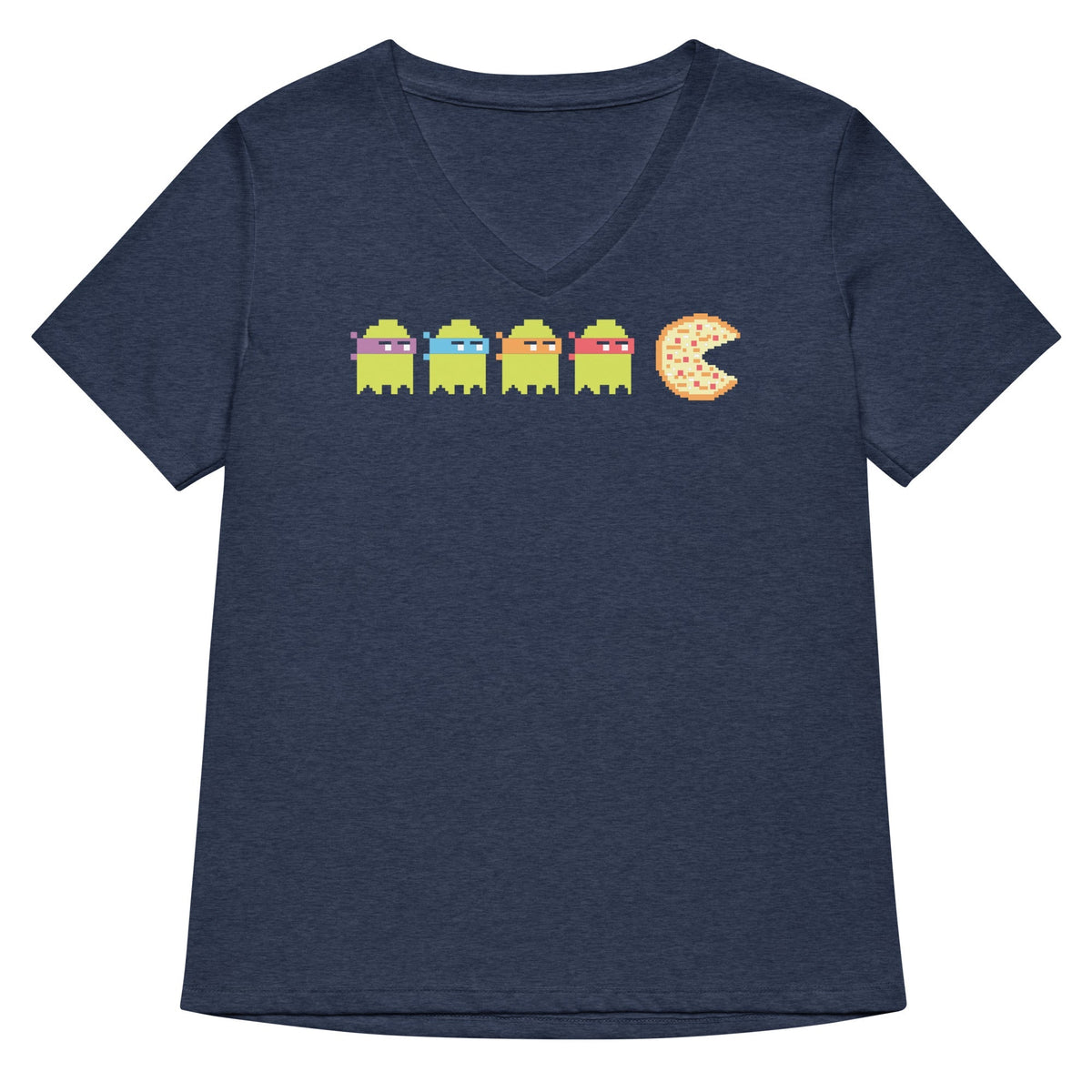 Teenage Mutant Ninja Ghosts Women's V-Neck Tee