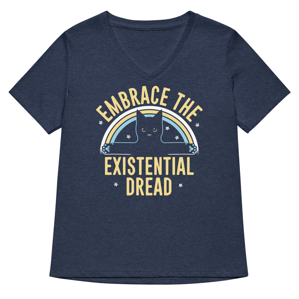 Embrace The Existential Dread Women's V-Neck Tee