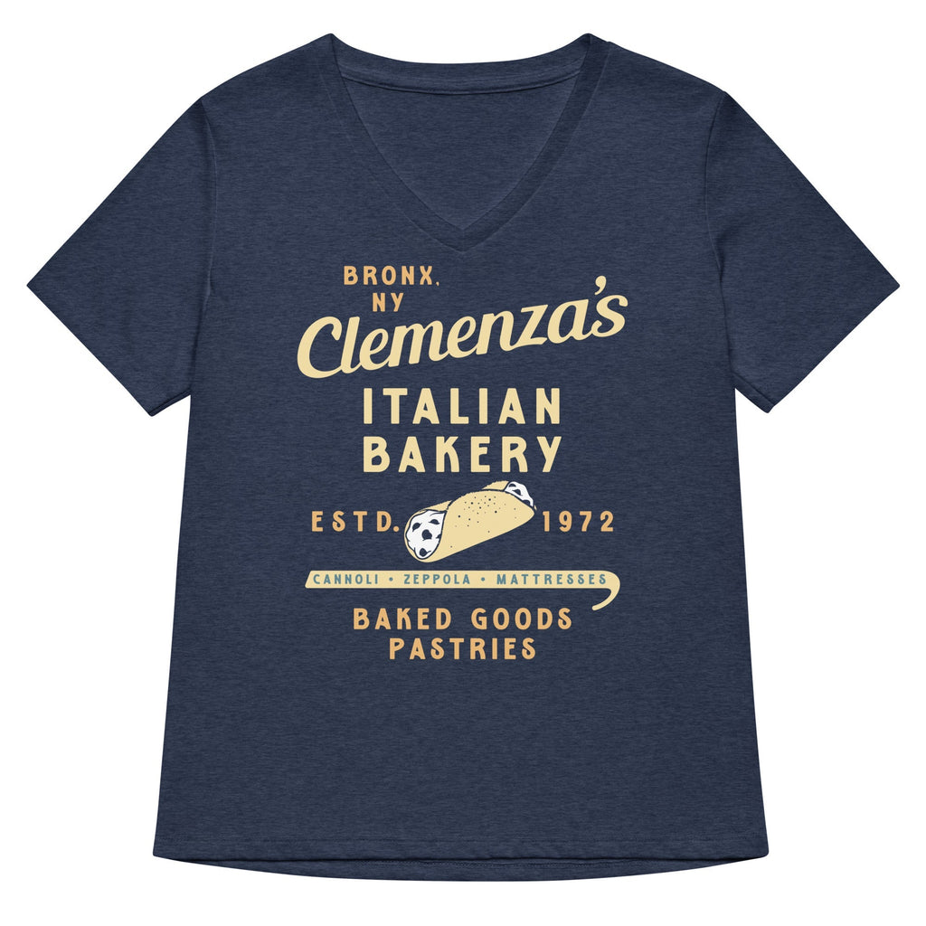Clemenza's Italian Bakery Women's V-Neck Tee