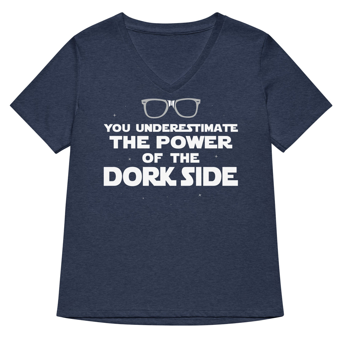 The Power Of The Dork Side Women's V-Neck Tee