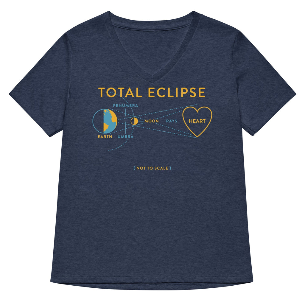 Total Eclipse Of The Heart Women's V-Neck Tee