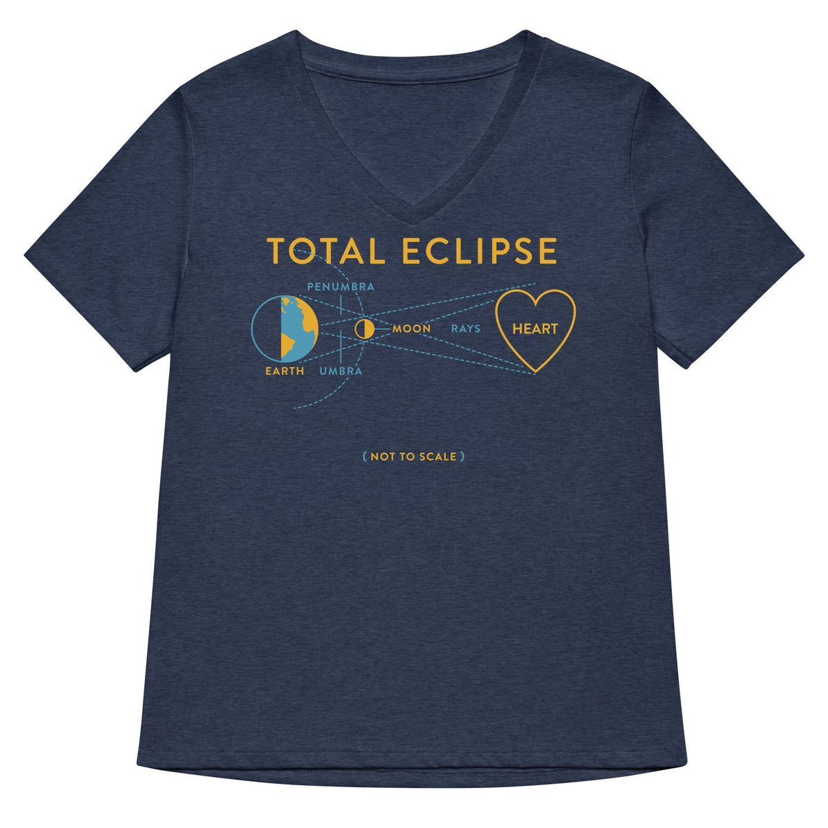 Total Eclipse Of The Heart Women's V-Neck Tee