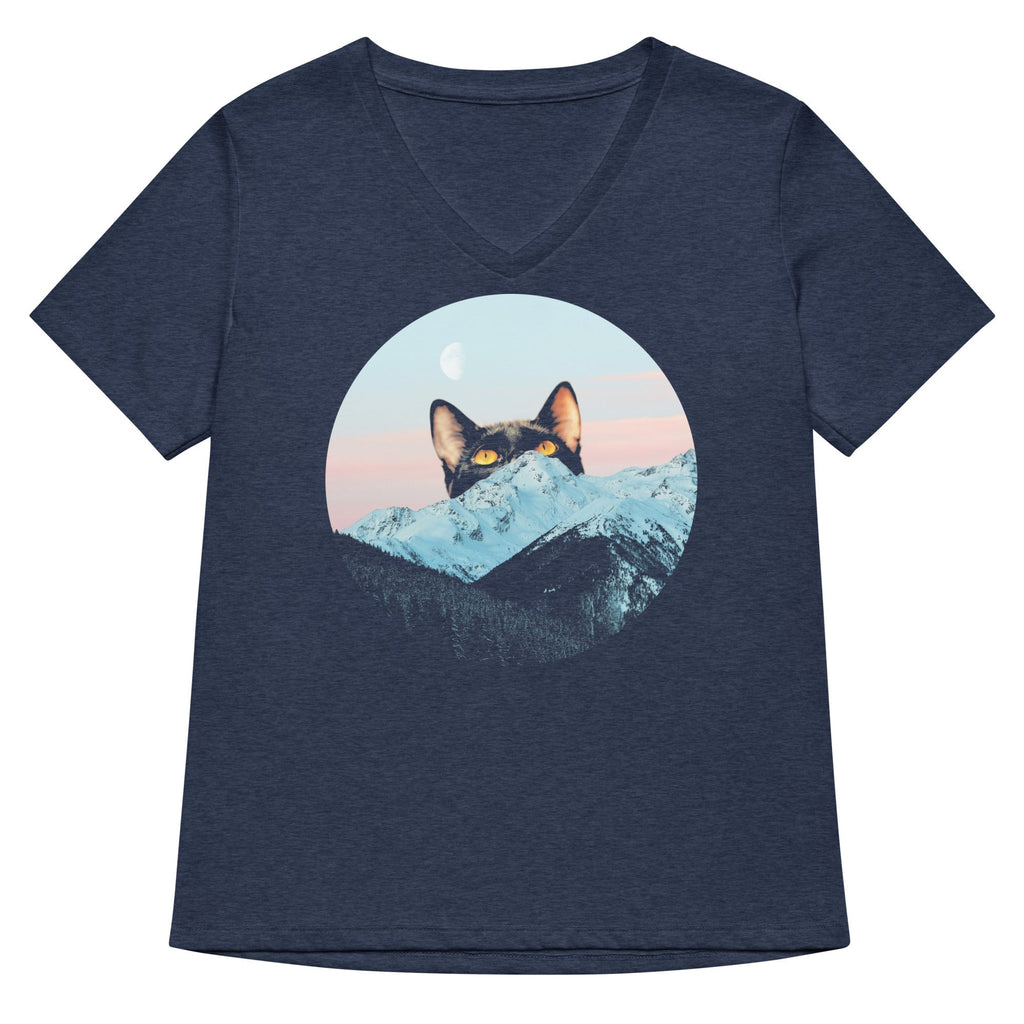 Meowntain Women's V-Neck Tee