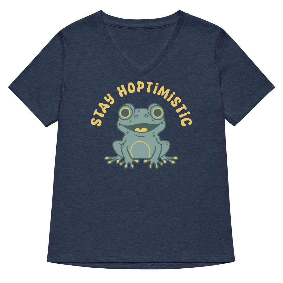 Stay Hoptimistic Women's V-Neck Tee
