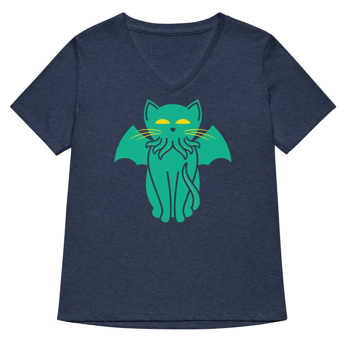 Cathulhu Women's V-Neck Tee