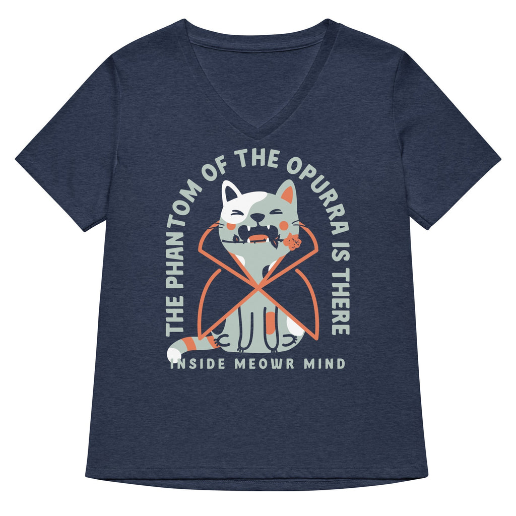 The Phantom Of The Opurra Women's V-Neck Tee